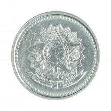 Moeda V-385 5 Centavos 1988 FC Data Difícil Aço Inoxidável Ø16mm 1,8gr.