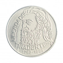 Moeda V-429 5000 Cruzeiros 1992 FC Bicentenário de Tiradentes Aço Inoxidável Ø31mm 10gr.*