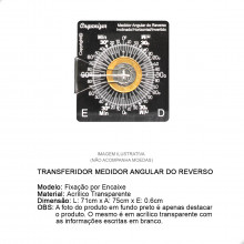 Transferidor Medidor Angular do Reverso Horizontal Invertido