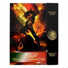 Estojo 38 Moedas Comemorativa Bicentenário Independência1810-2010 e Centenário Revolução 1910-2010 MBC México América