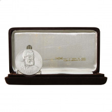 Medalha Sesquicentenário do Nascimento de José de Alencar 1979 FC Brasil América Prata 0.900 Ø50mm 64gr.