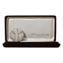 Medalha 09P Cristo Redentor 1981 FC Brasil América Prata 0.900 Ø50mm 64gr.