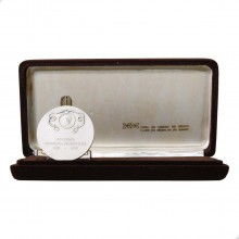 Medalha Sesquicentenário da Academia Nacional de Medicina 1979 FC Brasil América Prata 0.900 Ø50mm 64gr.