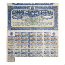 Apólice ao Portador N.86836 Rio de Janeiro Brasil América 1949