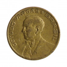 Moeda V-180b 10 Centavos 1944 MBC+ S/Sigla Bronze Alumínio Ø17mm 3gr.*