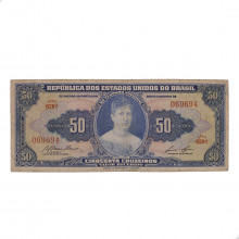 Cédula C-027 50 Cruzeiros 1959 BC
