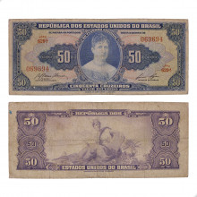 Cédula C-027 50 Cruzeiros 1959 BC