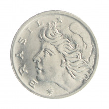 Moeda V-293 5 Centavos 1967 FC Aço Inoxidável Ø21mm 3,97gr.*