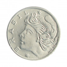 Moeda V-287 1 Centavo 1967 FC Aço Inoxidável Ø17mm 2,6gr.*