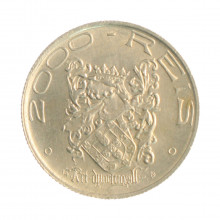 Moeda P-719 2000 Réis 1932 SOB/FC Prata 0.500 Ø26mm 8gr.*
