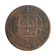Moeda C-518 XL Réis 1821 R MBC Cobre Ø35mm 14,34gr.