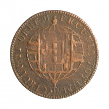 Moeda C-519 XL Réis 1822 R MBC Cobre Ø35mm 14,34gr.