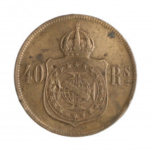 Moeda B-796 40 Réis 1879 BC/MBC Bronze Ø30mm 12gr.*