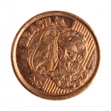 Moeda V-462 1 Centavo 2003 MBC+  Aço R Cobre Ø17mm 2,4gr.