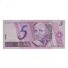 Cédula C-271 5 Reais 1998 FE - Pedro S. Malan / Gustavo H. B. Franco