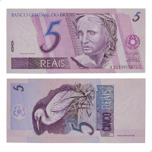 Cédula C-271 5 Reais 1998 FE - Pedro S. Malan / Gustavo H. B. Franco
