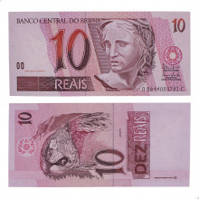 Cédula C-296 10 Reais 2003 FE - Antônio Palocci Filho / Henrique C. Meirelles