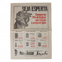 Propaganda Antiga Rede Paulista de Supermercados Pão de Açúcar Sirva-Se Brasil América