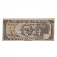 Cédula C-111 5 Cruzeiros 1961 Série 051 SOB/FE