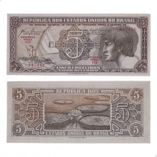 Cédula C-111 5 Cruzeiros 1961 Série 013 C/ Leves Manchas FE