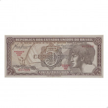 Cédula C-111 5 Cruzeiros 1961 Série 060 SOB/FE