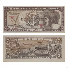 Cédula C-111 5 Cruzeiros 1961 Série 041 SOB/FE