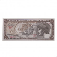 Cédula C-111 5 Cruzeiros 1961 Série 001 FE
