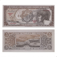 Cédula C-111 5 Cruzeiros 1961 Série 001 FE