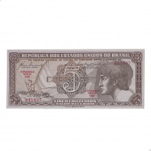 Cédula C-111 5 Cruzeiros 1961 Série 049 Escassa FE