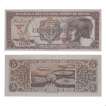 Cédula C-111 5 Cruzeiros 1961 Série 062 FE