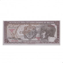 Cédula C-111 5 Cruzeiros 1961 Série 033 FE