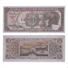 Cédula C-111 5 Cruzeiros 1961 Série 022 FE