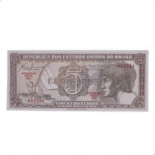 Cédula C-111 5 Cruzeiros 1961 Série 062 SOB/FE
