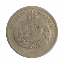 Moeda V-008 100 Réis 1878 BC  Cupro-Níquel Ø27mm 10gr. *