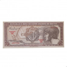 Cédula C-111 5 Cruzeiros 1961 Série 066 SOB