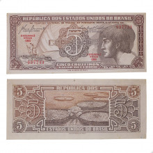 Cédula C-111 5 Cruzeiros 1961 Série 066 SOB