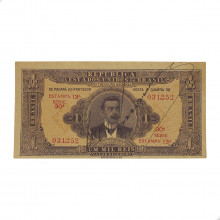 Cédula R-080 1 Mil Réis 1923 Autografada SOB/FE