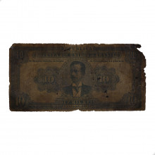 Cédula R-109 10 Mil Réis 1924 Rara Autografada UTG