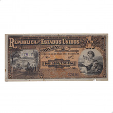 Cédula R-076 1 Mil Réis 1918 C/ Peq. Rasgo Autografada MBC