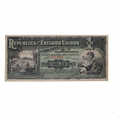 Cédula R-074A 1 Mil Réis 1890 Letra D Autografada MBC+