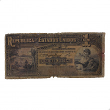 Cédula R-076 1 Mil Réis 1918 Autografada UTG