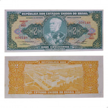 Cédula C-064 2 Cruzeiros 1958  MBC+