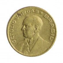 Moeda V-179 10 Centavos 1943 MBC/SOB Bronze Alumínio Ø17mm 3gr.*