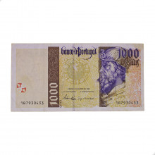 Cédula P#188a 1000 Escudos 1996-2000 Portugal Europa MBC