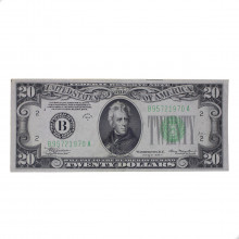 Cédula P#431 20 Dollars 1934A Selo Verde Estados Unidos América MBC/SOB
