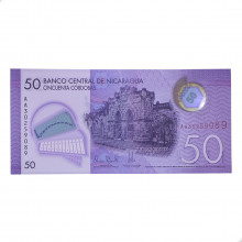Cédula P#211 50 Córdobas 	2014-2021 	Nicarágua América FE