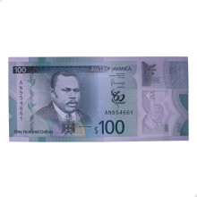 Cédula P#97 100 Dollars 2022 Jamaica América FE