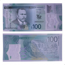 Cédula P#97 100 Dollars 2022 Jamaica América FE