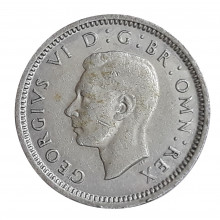 Km#848 3 Pence 1942 SOB+ Reino Unido Europa