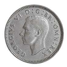 Km#848 3 Pence 1937 MBC Reino Unido Europa